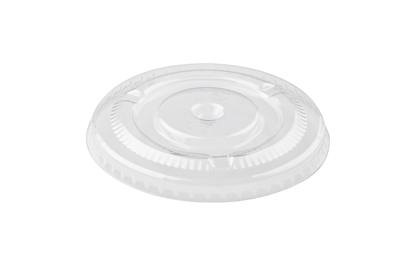 Kingston Daily KK-F98-PET Clear PET Plastic Flat Lids (with Straw Hole) for 12oz/16oz/20oz/24oz Cups - 1000/case (20 sleeves / 50 count)