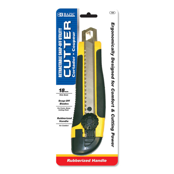 BAZIC Steel Top Multipurpose Cutter w/ Cushion Grip Sold in 24 Units