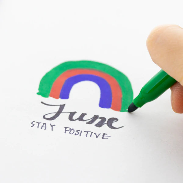 BAZIC Asst. Color Fine Tip Permanent Markers w/ Pocket Clip (5/Pack) Sold in 24 Units