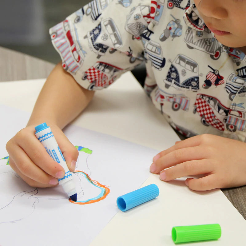 BAZIC 8 Color Broad Line Mini Washable Markers Sold in 24 Units