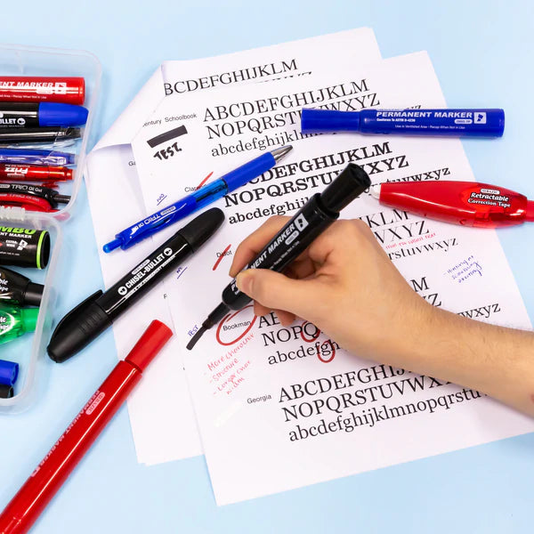 BAZIC Black Color Chisel Tip Desk Style Permanent Markers (12/Box) Sold in 12 Units