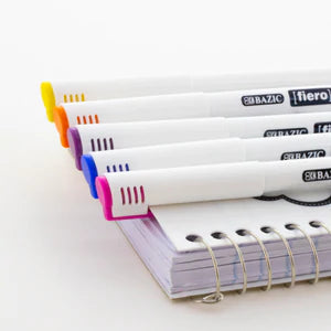 12 Color Fiero Fiber Tip Fineliner Pen Sold in 12 Units