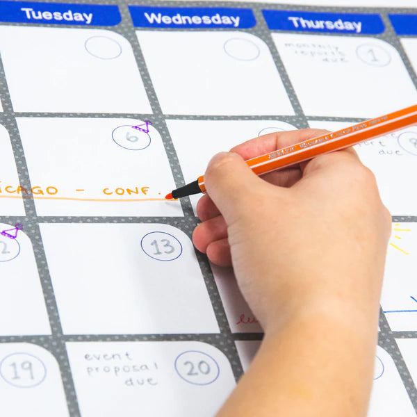 BAZIC 24 Color Washable Fiber Tip Pen Sold in 12 Units