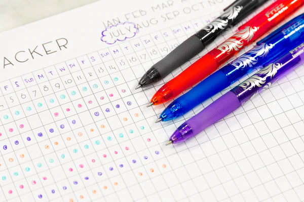 Frizz Red Erasable Gel Pen with Grip Sold in 24 Units