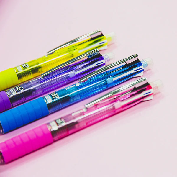 BAZIC 2-In-1 Mechanical Pencil & 4-Color Pen w/ Grip Sold in 24 Units