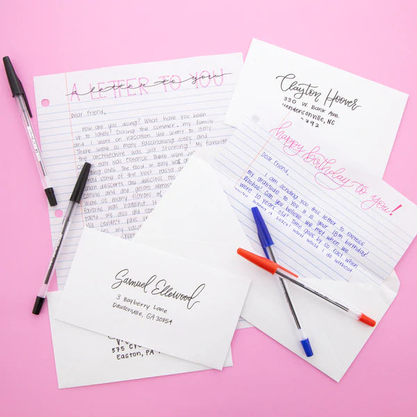 BAZIC Pure Assorted Color Stick Pen (12/Pack) Sold in 24 Units