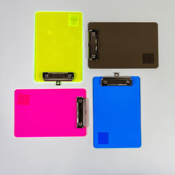 BAZIC Memo Size Plastic Clipboard w/ Low Profile Clip Sold in 24 Units