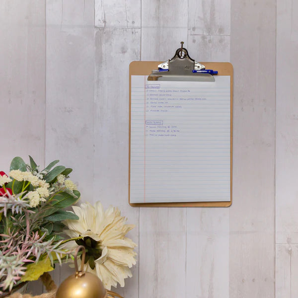 BAZIC Memo Size Hardboard Clipboard w/ Sturdy Spring Clip Sold in 24 Units