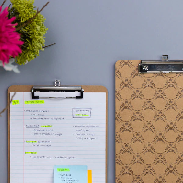 BAZIC Standard Size Hardboard Clipboard w/ Low Profile Clip Sold in 24 Units