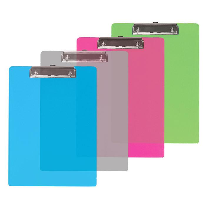 BAZIC Standard Size Plastic Clipboard w/ Low Profile Clip Sold in 48 Units