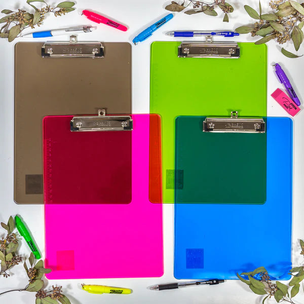 BAZIC Standard Size Plastic Clipboard w/ Low Profile Clip Sold in 48 Units