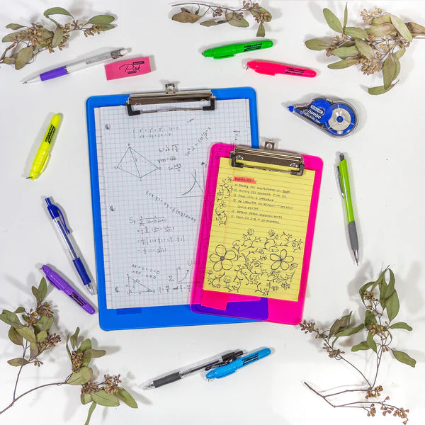 BAZIC Standard Size Plastic Clipboard w/ Low Profile Clip Sold in 48 Units