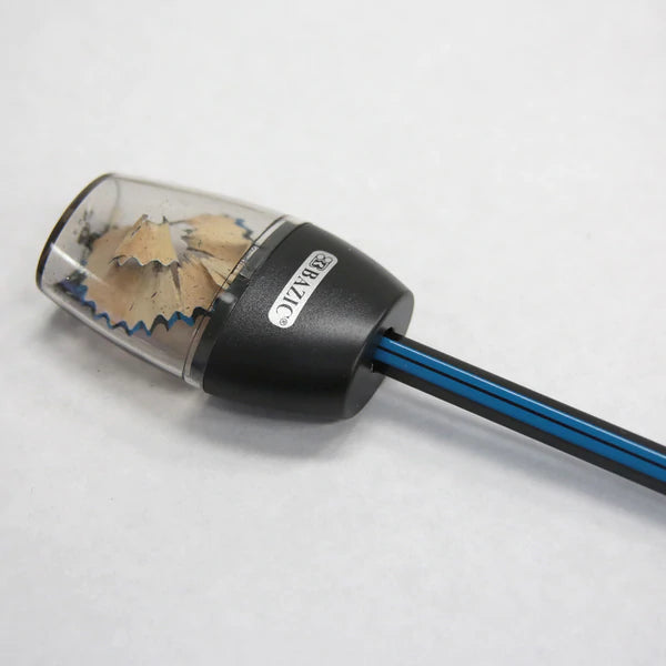 BAZIC Single Hole Sharpener w/ Receptacle Sold in 24 Units