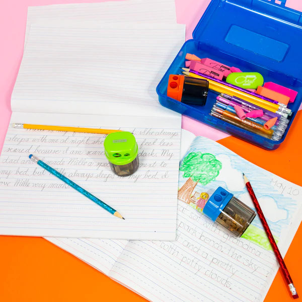 BAZIC Dual Blades Sharpener w/ Round Receptacle Sold in 24 Units