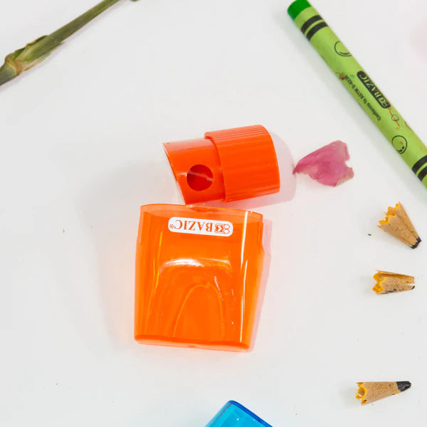 BAZIC Single Side Hole Sharpener w/ Receptacle Sold in 24 Units