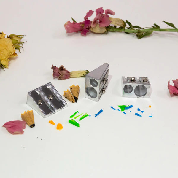 BAZIC Dual Blades Metal Pencil Sharpener (3/Pack) Sold in 24 Units