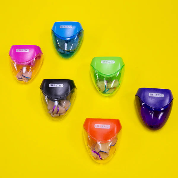 BAZIC Dual Blades Sharpener w/ Triangle Receptacle Sold in 24 Units