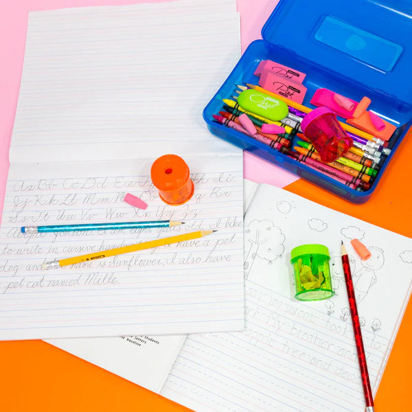 BAZIC Single Hole Sharpener w/ Round Receptacle (4/pack) Sold in 24 Units