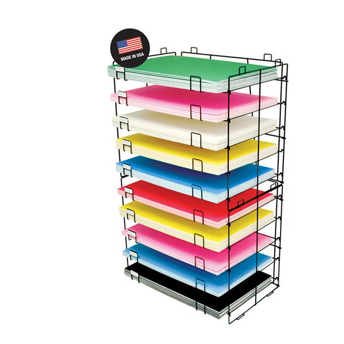 BAZIC 22" x 30" 10-Slot Foam/Poster Board Display Rack (Rack Only)