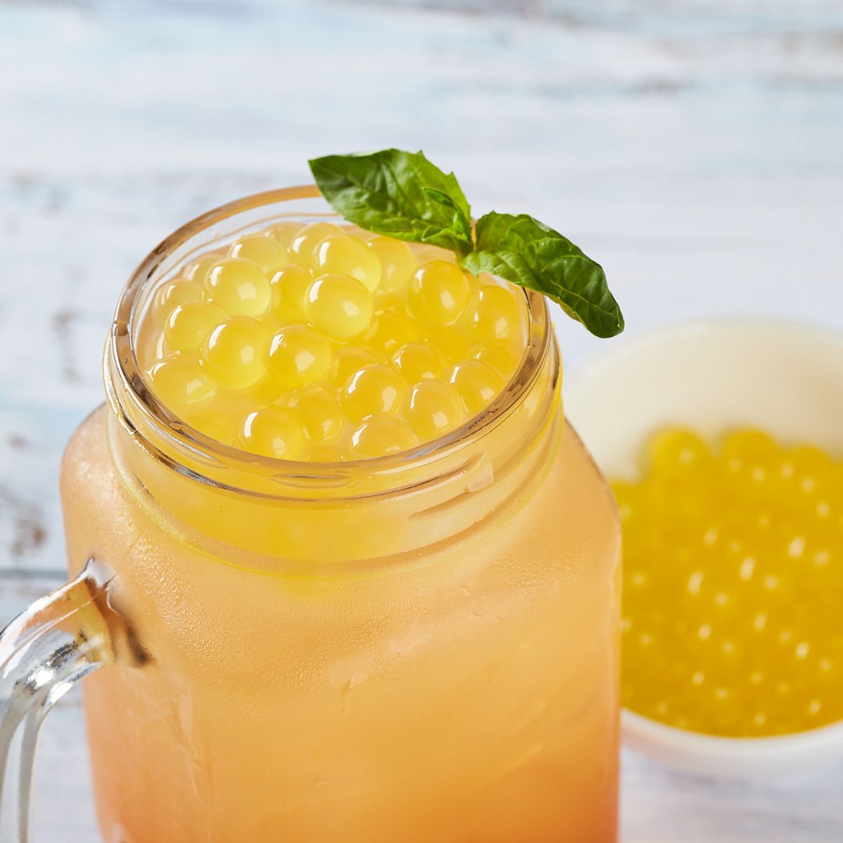 Tea Zone Mango Popping Pearls (7 lbs) Case of 4