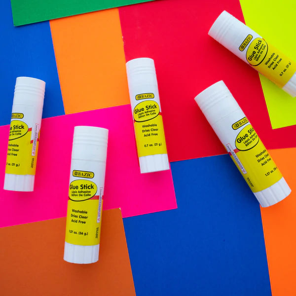 BAZIC 8g / 0.28 Oz. Small Glue Stick (6/Pack) Sold in 24 Units