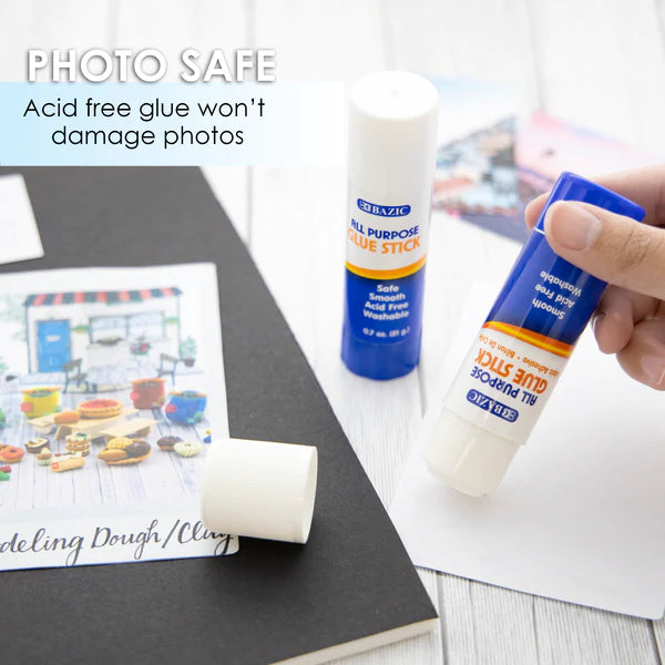 BAZIC 21g / 0.7 Oz Premium Large Glue Stick Sold in 12 Units