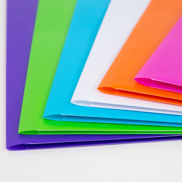 BAZIC Bubble Embossed 2-Pockets Poly Portfolio Sold in 48 Units