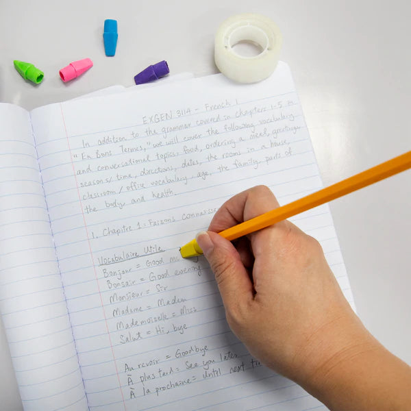 BAZIC Neon Eraser Top (50/Pack) Sold in 24 Units