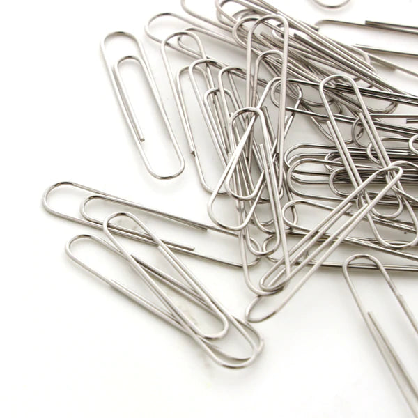 BAZIC No.1 Regular (33mm) Silver Paper Clips (200/Pack) Sold in 24 Units