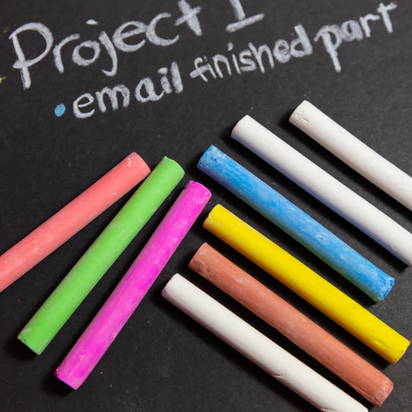 BAZIC Dustless Assorted Color Chalk (24/Box) Sold in 24 Units
