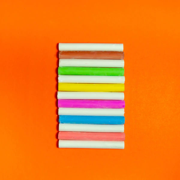 BAZIC Dustless Assorted Color Chalk (24/Box) Sold in 24 Units