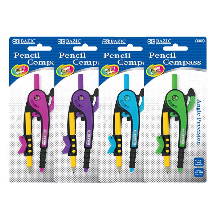 BAZIC Scale-Arm Compass w/ #2 Wood Pencil Sold in 24 Units
