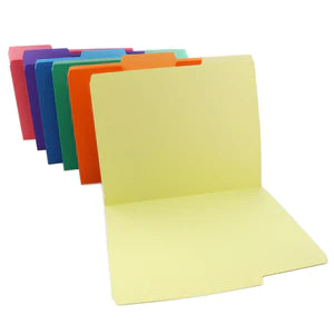 1/3 Cut Letter Size Color File Folders (6/Pack) Sold in 48 Units