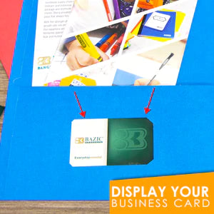 Assorted Color 2-Pocket Portfolios Sold in 100 Units