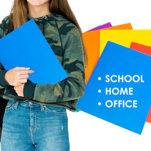 Assorted Color 2-Pocket Portfolios Sold in 100 Units