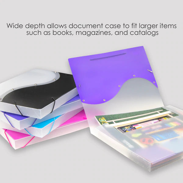 BAZIC Two Tone Letter Size Document Case Sold in 12 Units