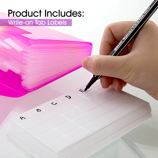 BAZIC 3" x 5" Index Card Case w/ 5 Tab Dividers Sold in 36 Units