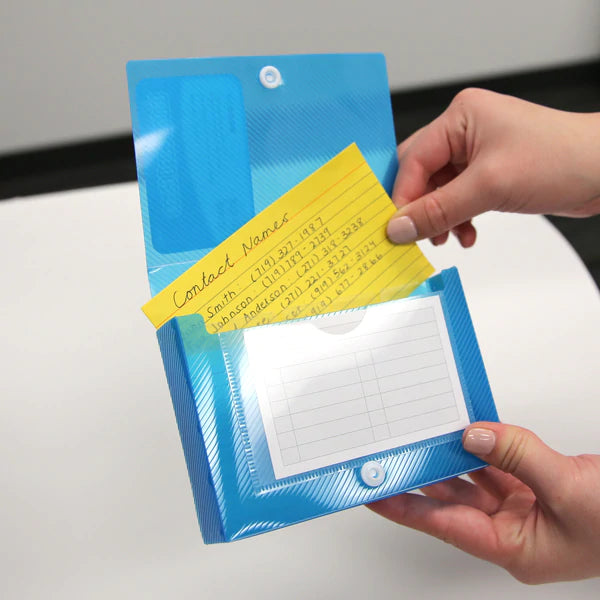 BAZIC 3" x 5" Index Card Case w/ 5 Tab Dividers Sold in 36 Units