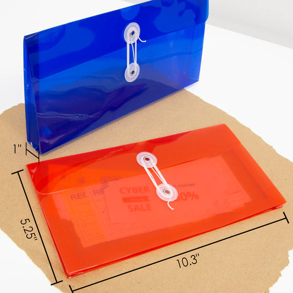 BAZIC Coupon/Check Size Poly String Envelope (3/Pack) Sold in 24 Units
