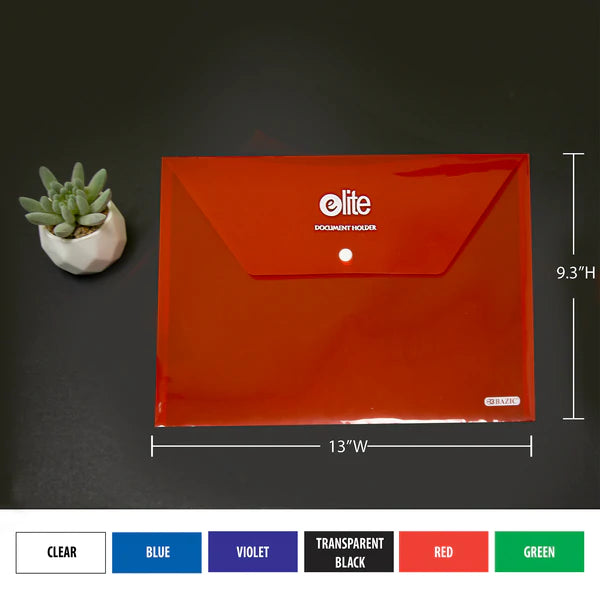 BAZIC Elite Letter Size Document Holders (2/Pack) Sold in 24 Units