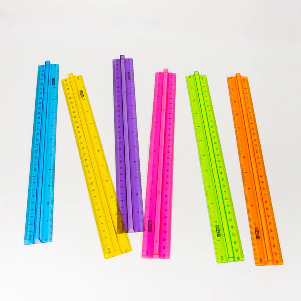 BAZIC 12" (30cm) Ruler w/ Handle Grip Sold in 24 Units