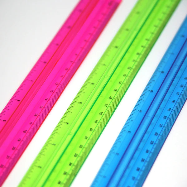 BAZIC 12" (30cm) Ruler w/ Handle Grip Sold in 24 Units