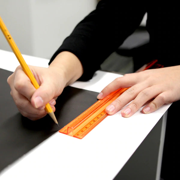 BAZIC 12" (30cm) Ruler w/ Handle Grip Sold in 24 Units