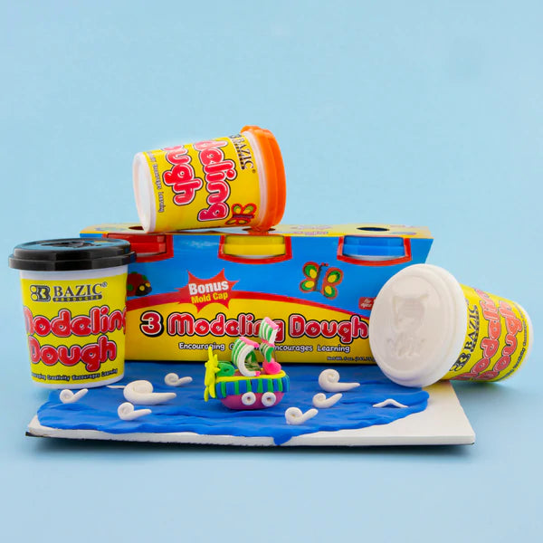 BAZIC 5oz Multi Color Modeling Dough (3/Pack) Sold in 24 Units