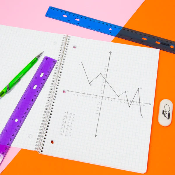 BAZIC 12" (30cm) Jeweltones Color Ruler Sold in 24 Units