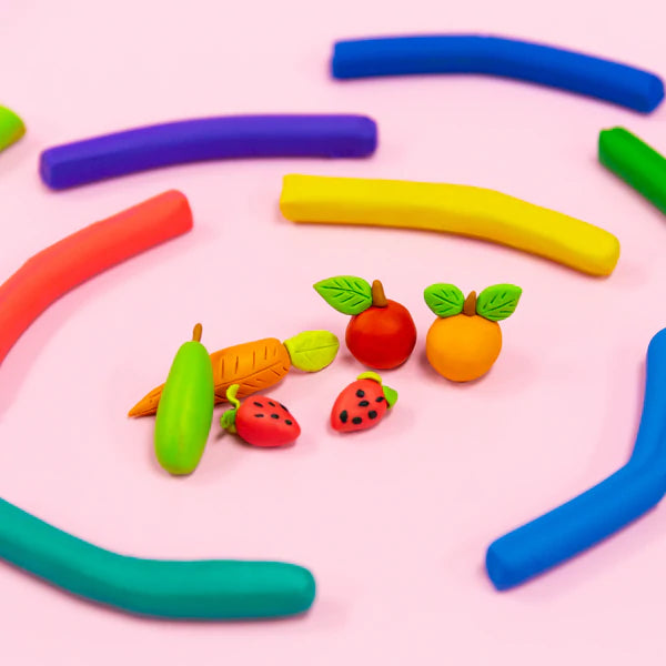 BAZIC 12 Colors 160g Modeling Clay Sticks + 3 Moldings Sold in 24 Units
