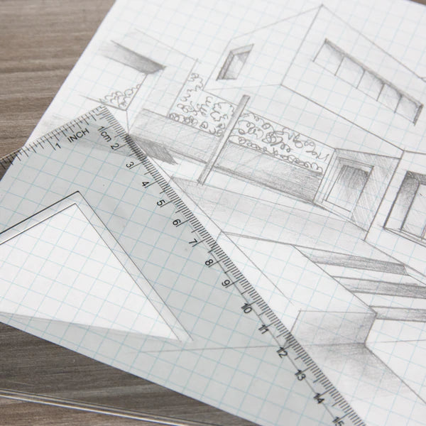 BAZIC 4-Piece Geometry Ruler Combination Sets Sold in 24 Units