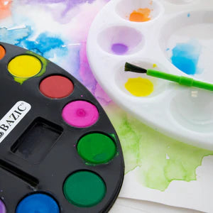 12 Ct. Color Watercolor w/ Brush Sold in 24 Units