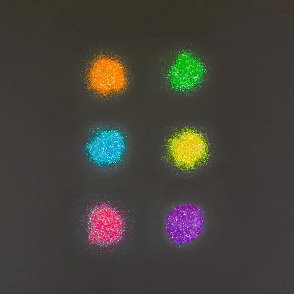 BAZIC 22g/0.77oz Neon Color Glitter Shakers w/ PDQ Sold in 24 Units
