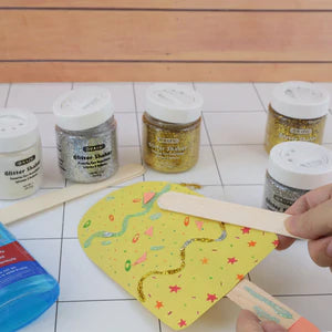 56.6g / 2 Oz. Iridescent/Silver/Gold Color Glitter Shaker Sold in 12 Units